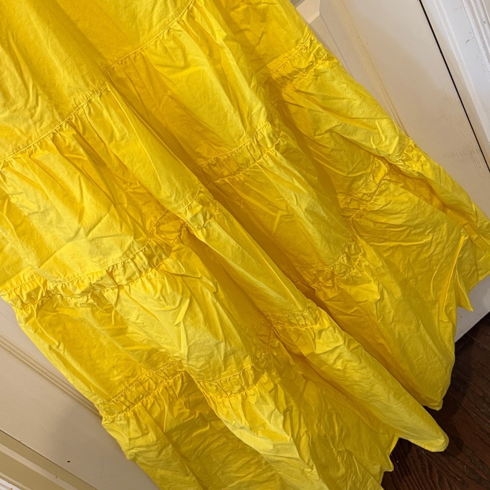 Prabal Gurung for JC Penny yellow tiered halter maxi dress, size 18 - Picture 6 of 10